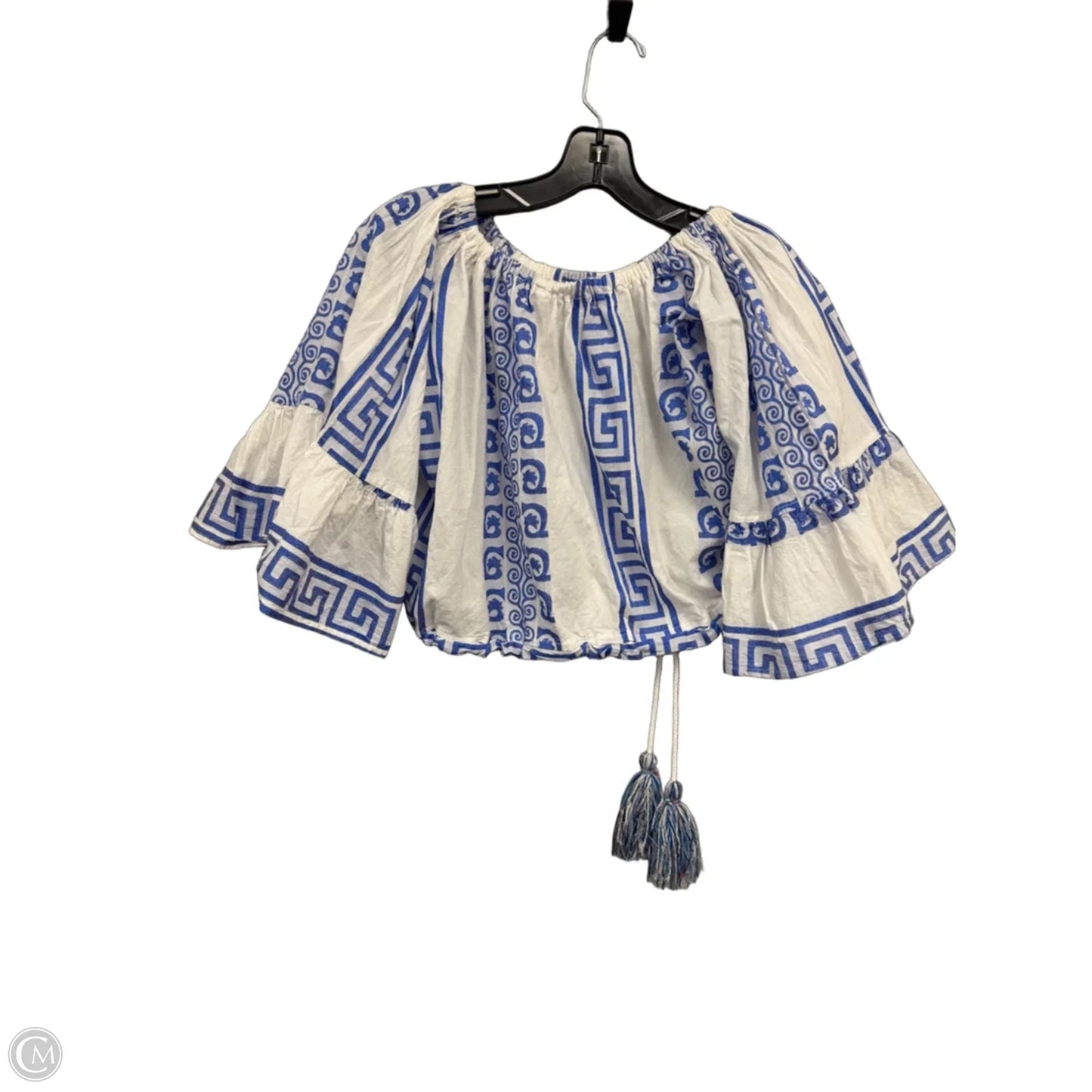 Skirt Set 2pc By Clothes Mentor In Blue & White, Size: S