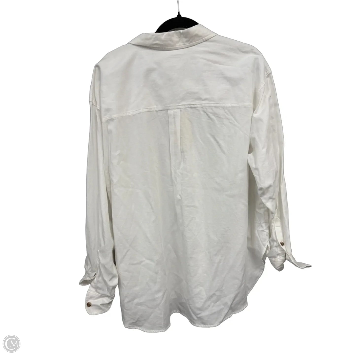 Top Long Sleeve By Universal Thread In White, Size: Xxl