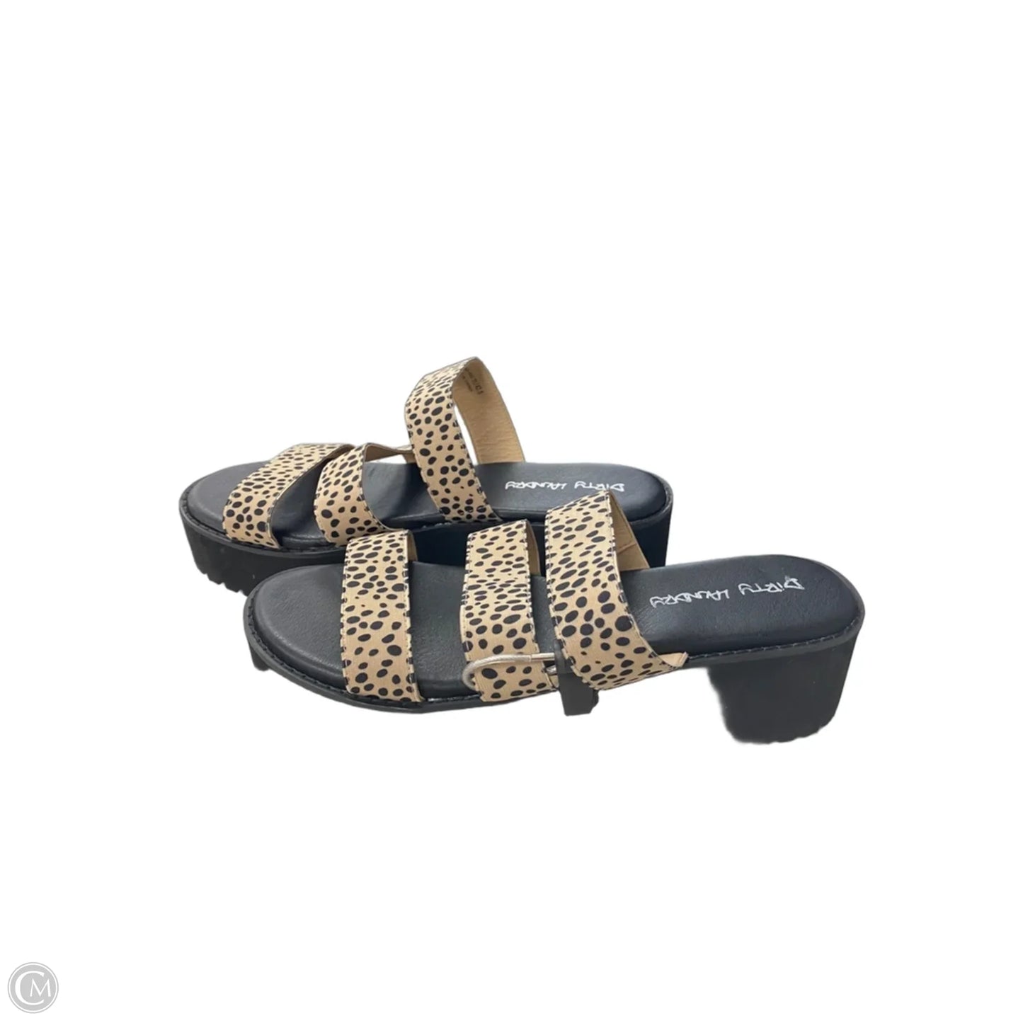 Sandals Heels Platform By Dirty Laundry In Black & Tan, Size: 11
