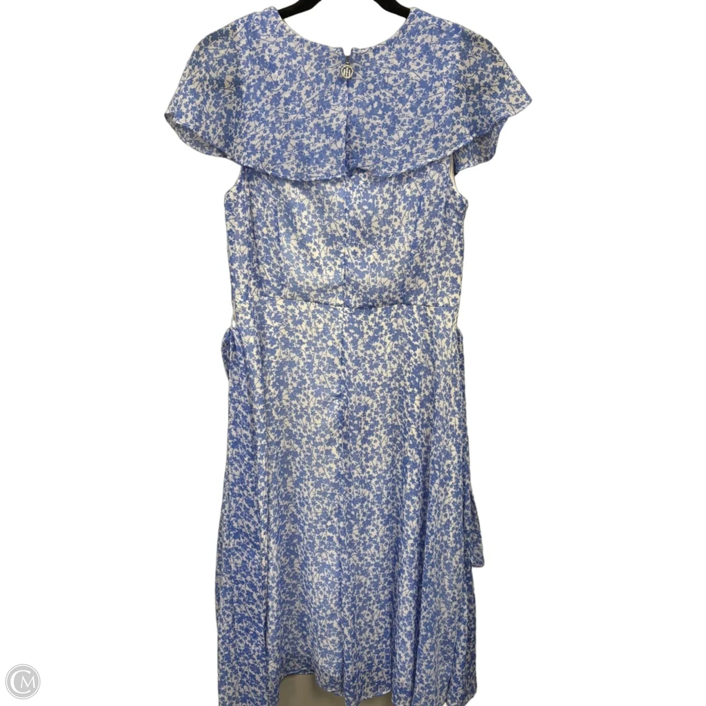 Dress Casual Midi By Tommy Hilfiger In Blue & White, Size: 10
