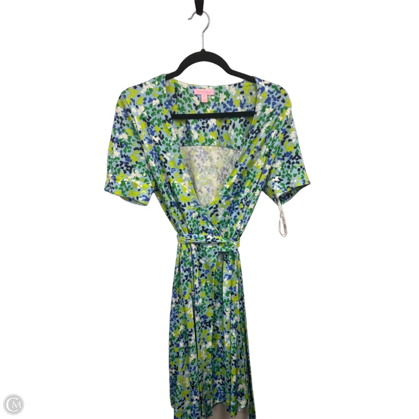 Dress Designer By Lilly Pulitzer In Blue & Yellow, Size: 8