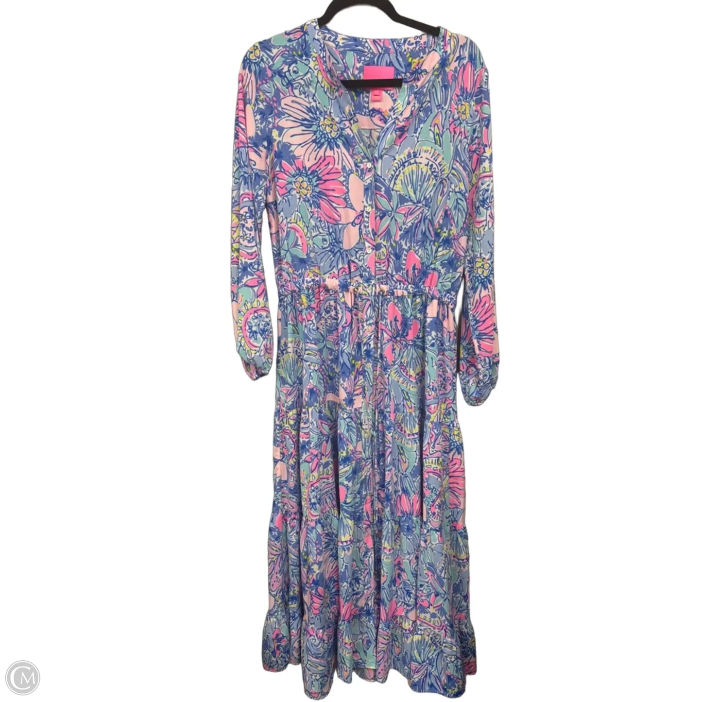 Dress Designer By Lilly Pulitzer In Blue & Pink, Size: 8