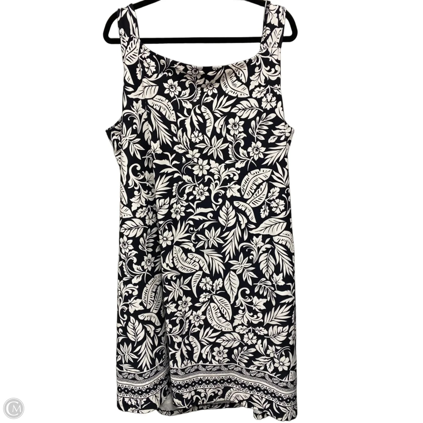 Dress Casual Short By Talbots In Black & White, Size: 2x