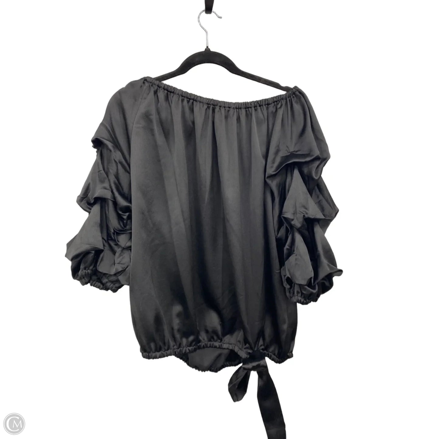 Top Short Sleeve By Msk In Black, Size: 2x