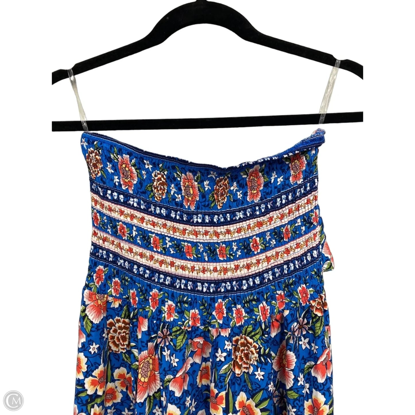 Dress Casual Maxi By Clothes Mentor In Blue & Pink, Size: M