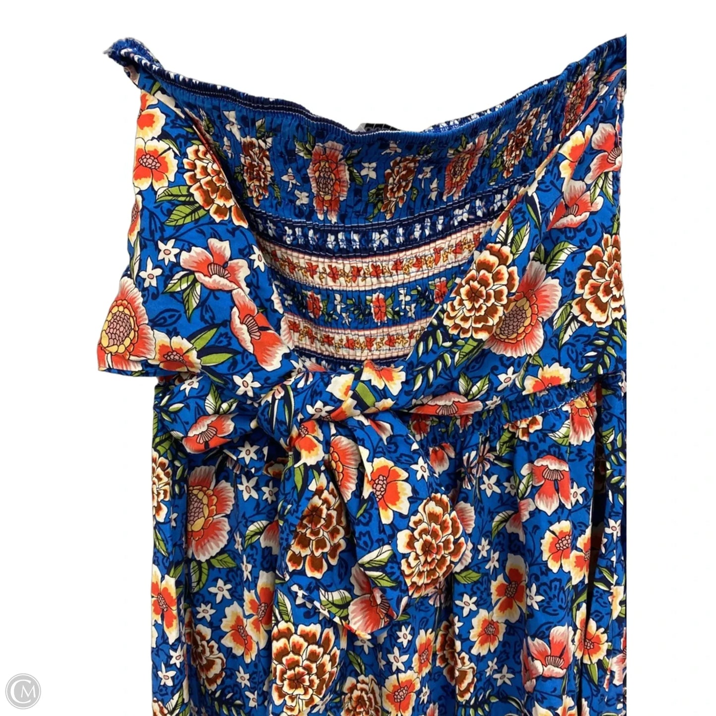 Dress Casual Maxi By Clothes Mentor In Blue & Pink, Size: M