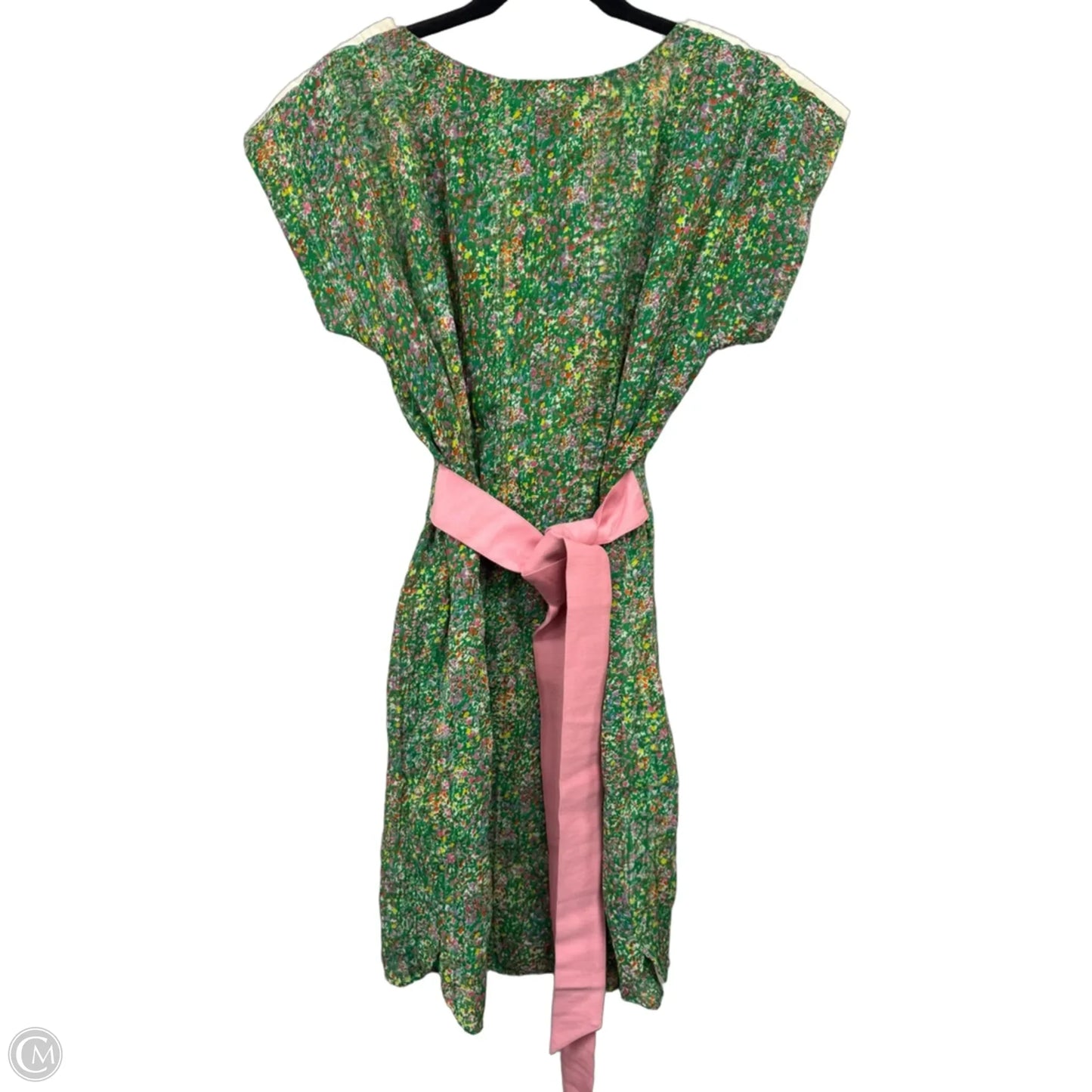 Dress Casual Short By Lauren Moffatt In Green & Pink, Size: 8