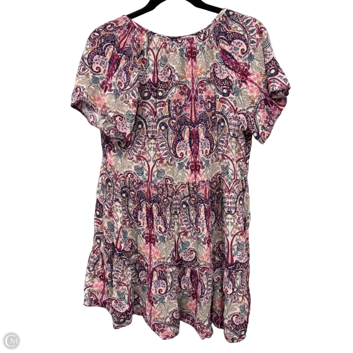Dress Casual Short By Knox Rose In Pink & Red, Size: M