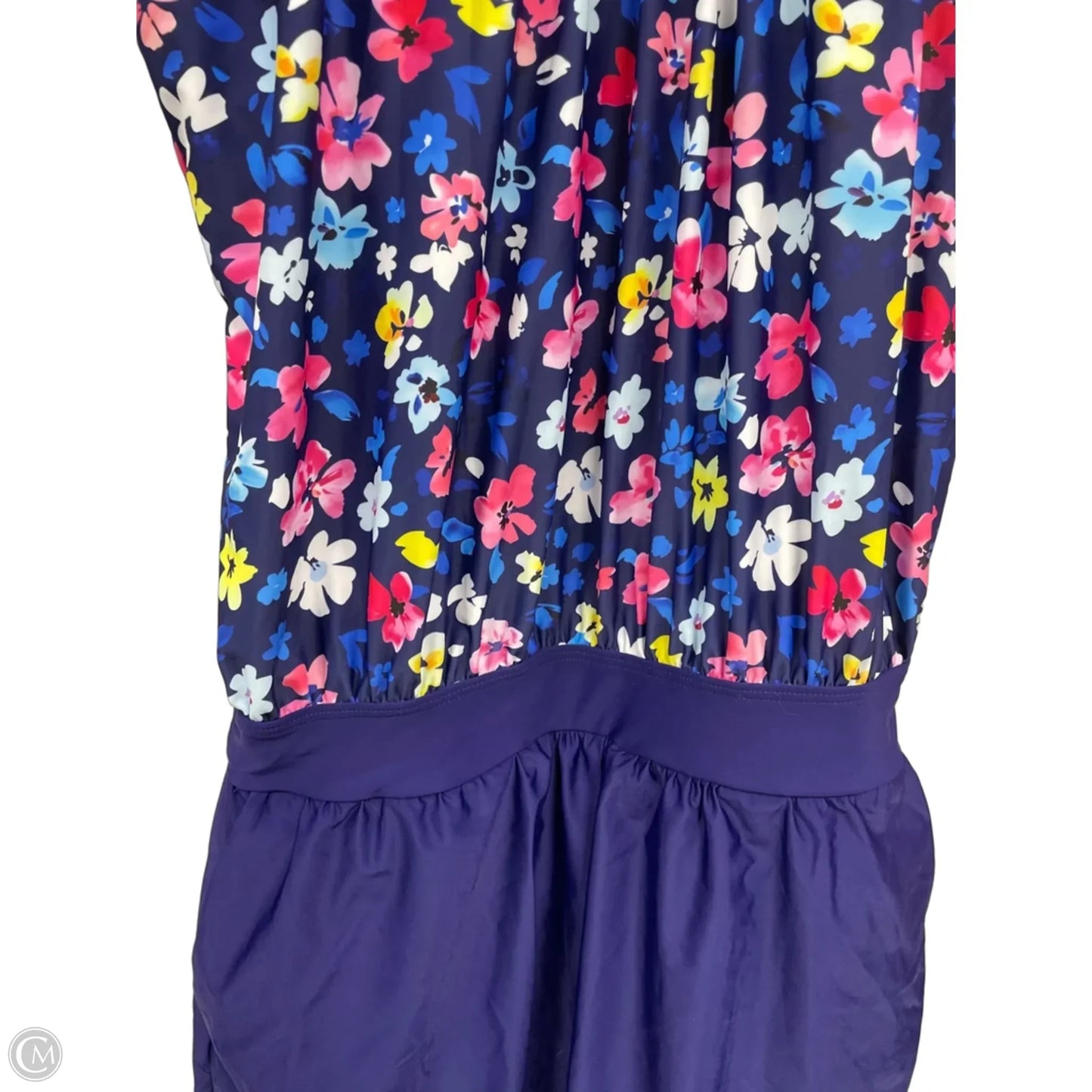 Swimsuit By Bloomchic In Blue & Pink, Size: 12