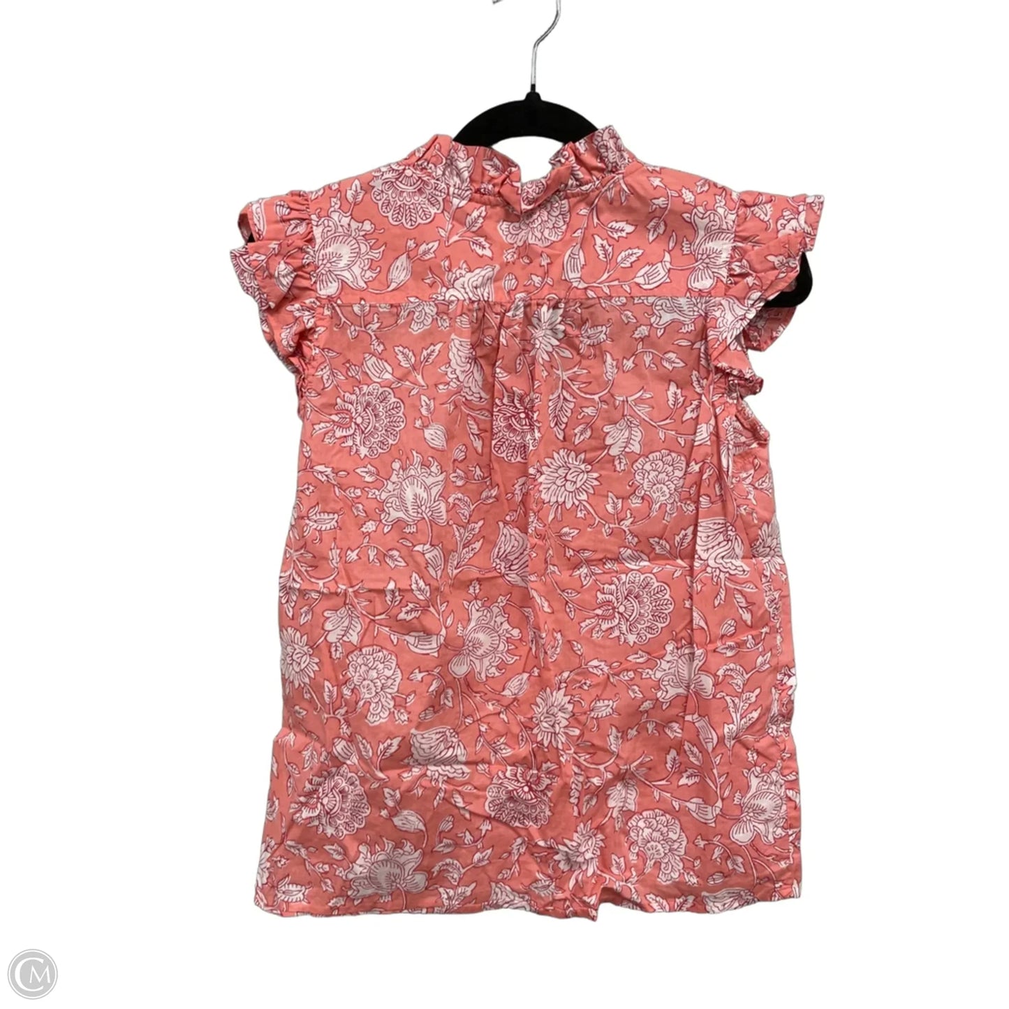 Top Sleeveless By J. Crew In Orange & White, Size: S