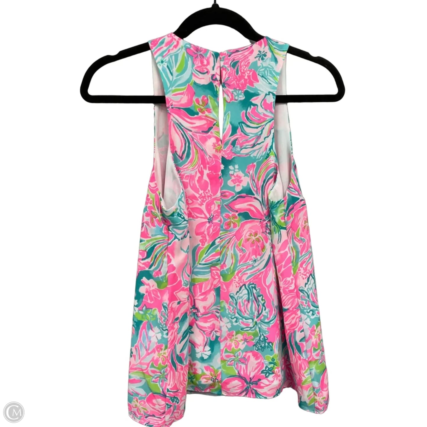 Top Sleeveless Designer By Lilly Pulitzer In Blue & Pink, Size: S