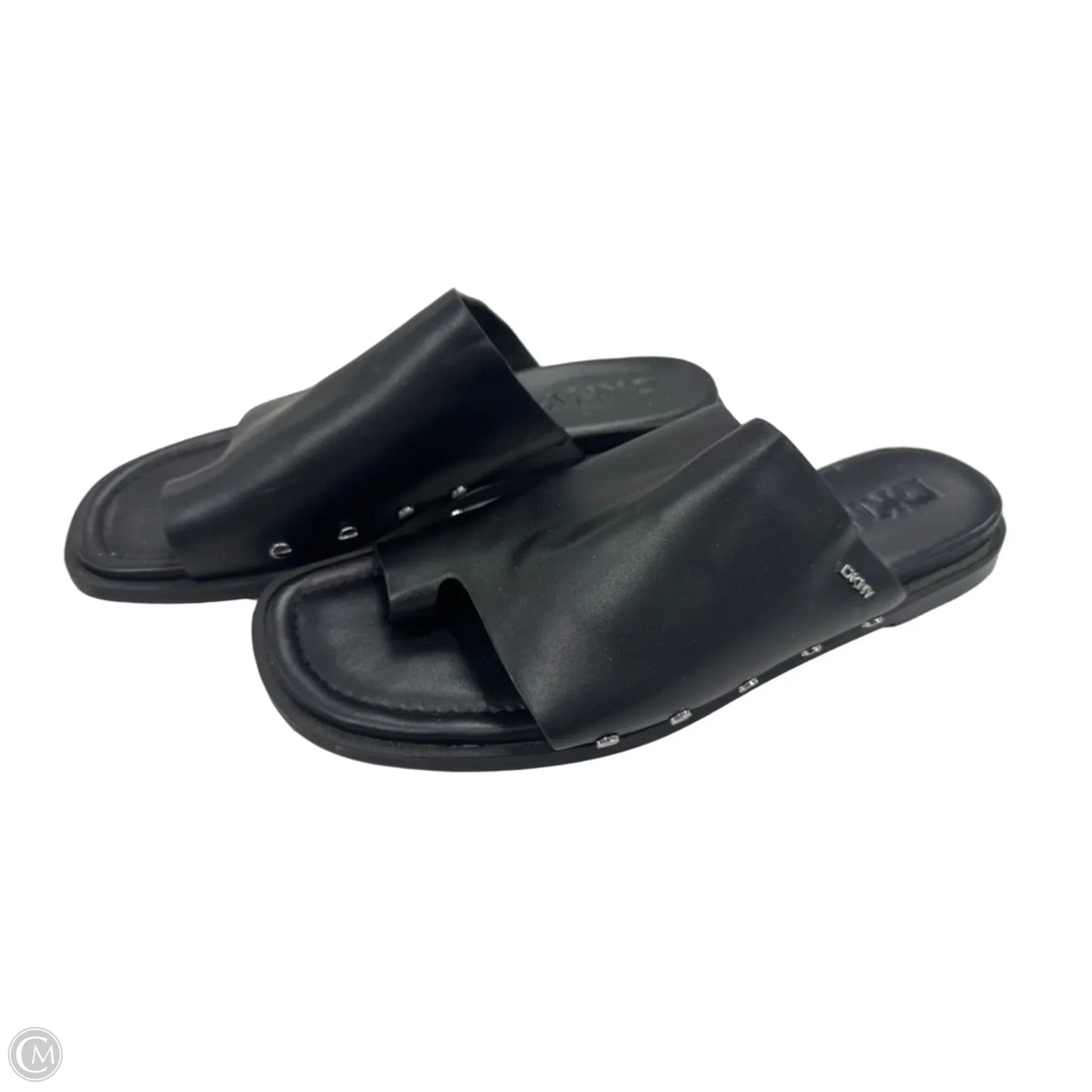 Sandals Flats By Dkny In Black, Size: 9.5