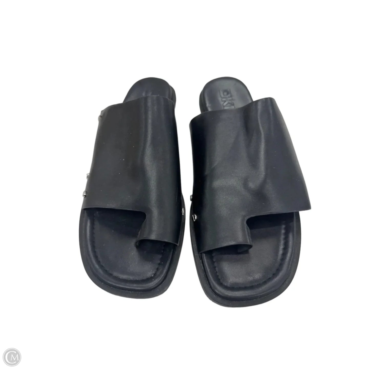Sandals Flats By Dkny In Black, Size: 9.5