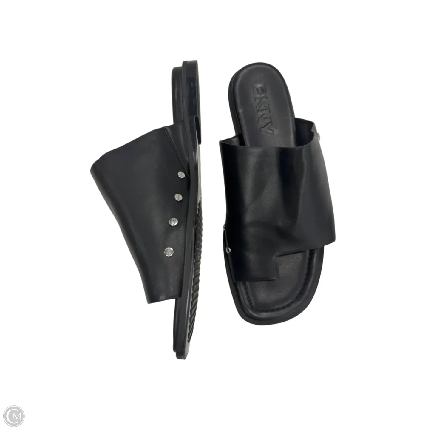Sandals Flats By Dkny In Black, Size: 9.5
