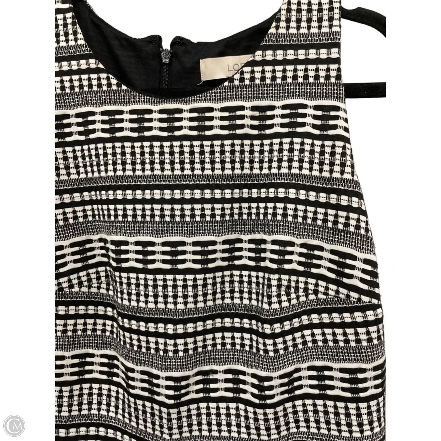 Dress Casual Short By Loft In Black & White, Size: 6