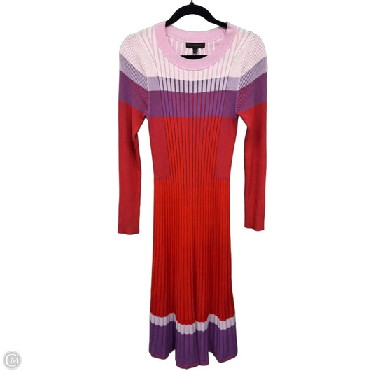 Dress Sweater By Banana Republic In Orange & Purple, Size: M