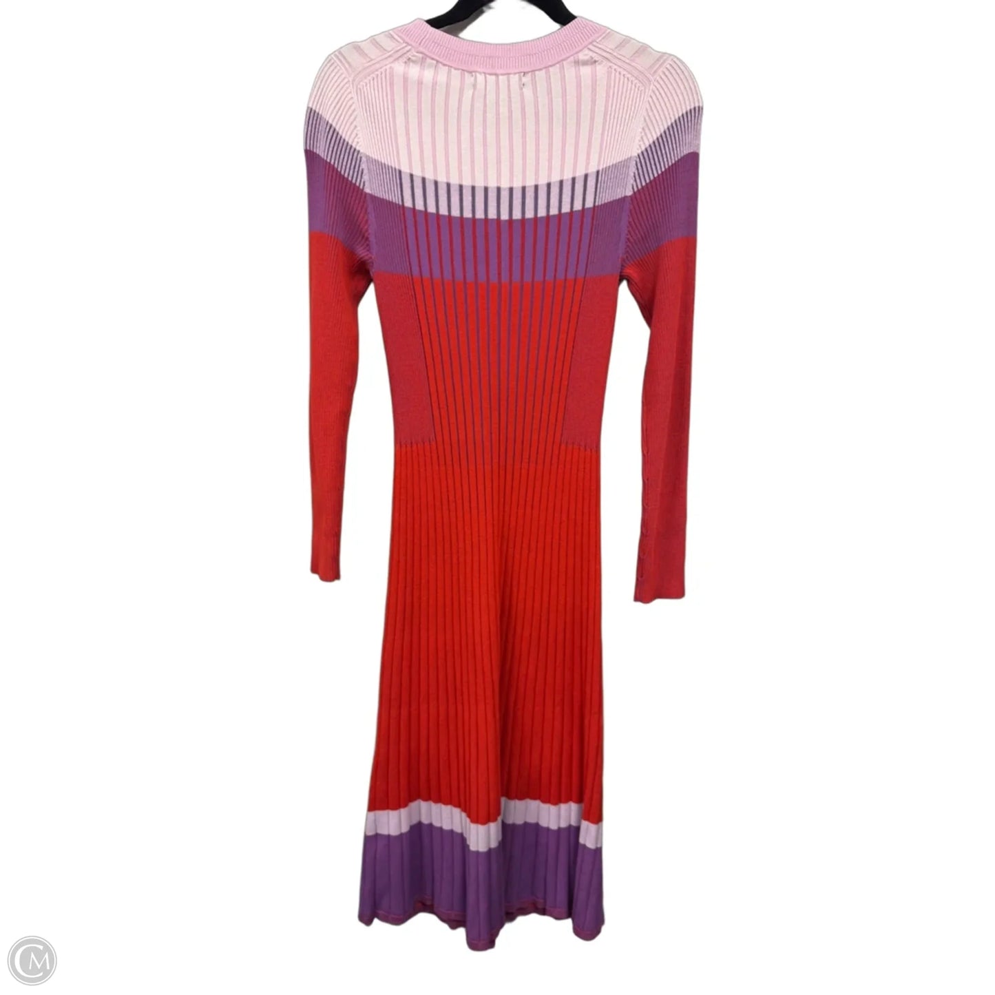 Dress Sweater By Banana Republic In Orange & Purple, Size: M