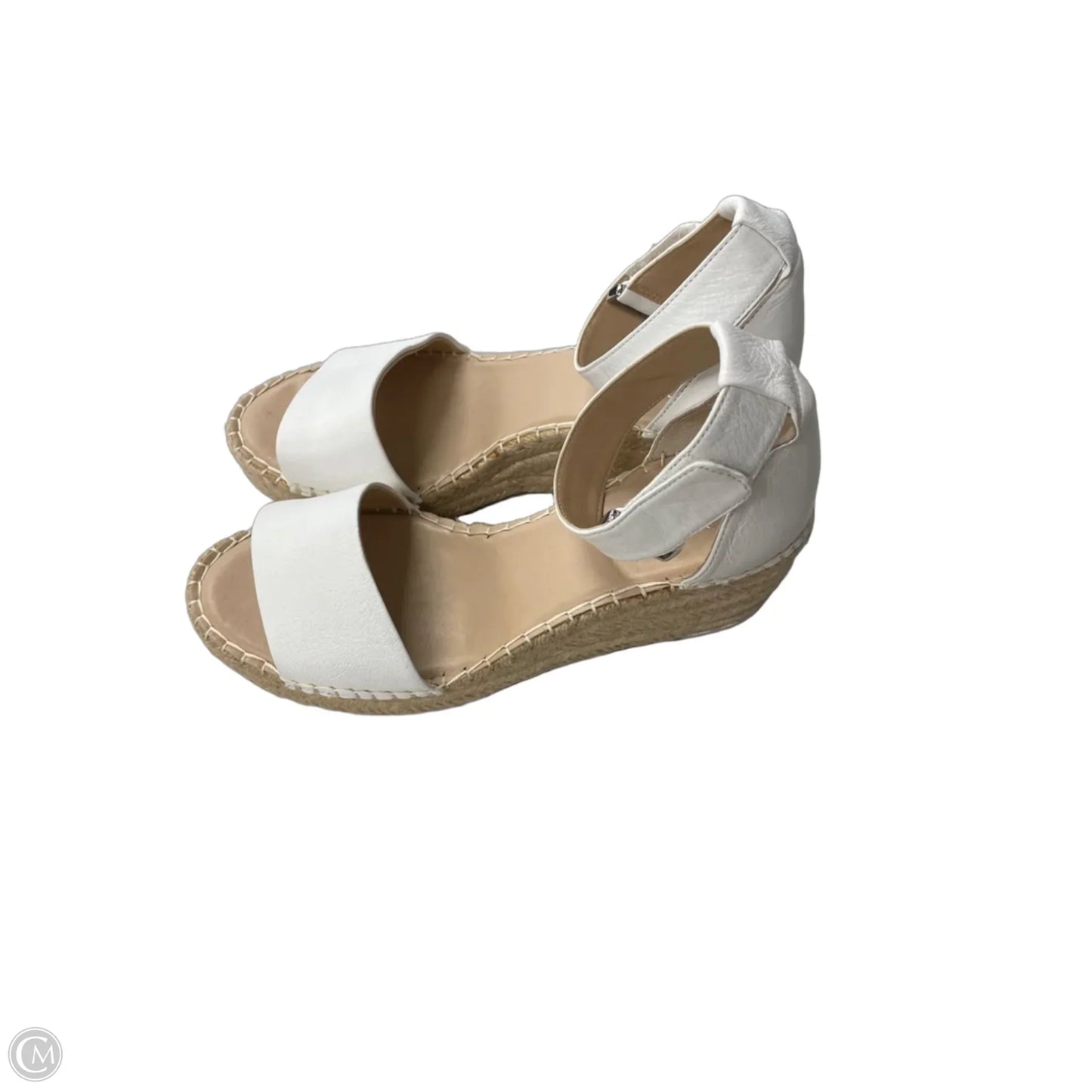 Sandals Heels Wedge By Franco Sarto In White, Size: 8