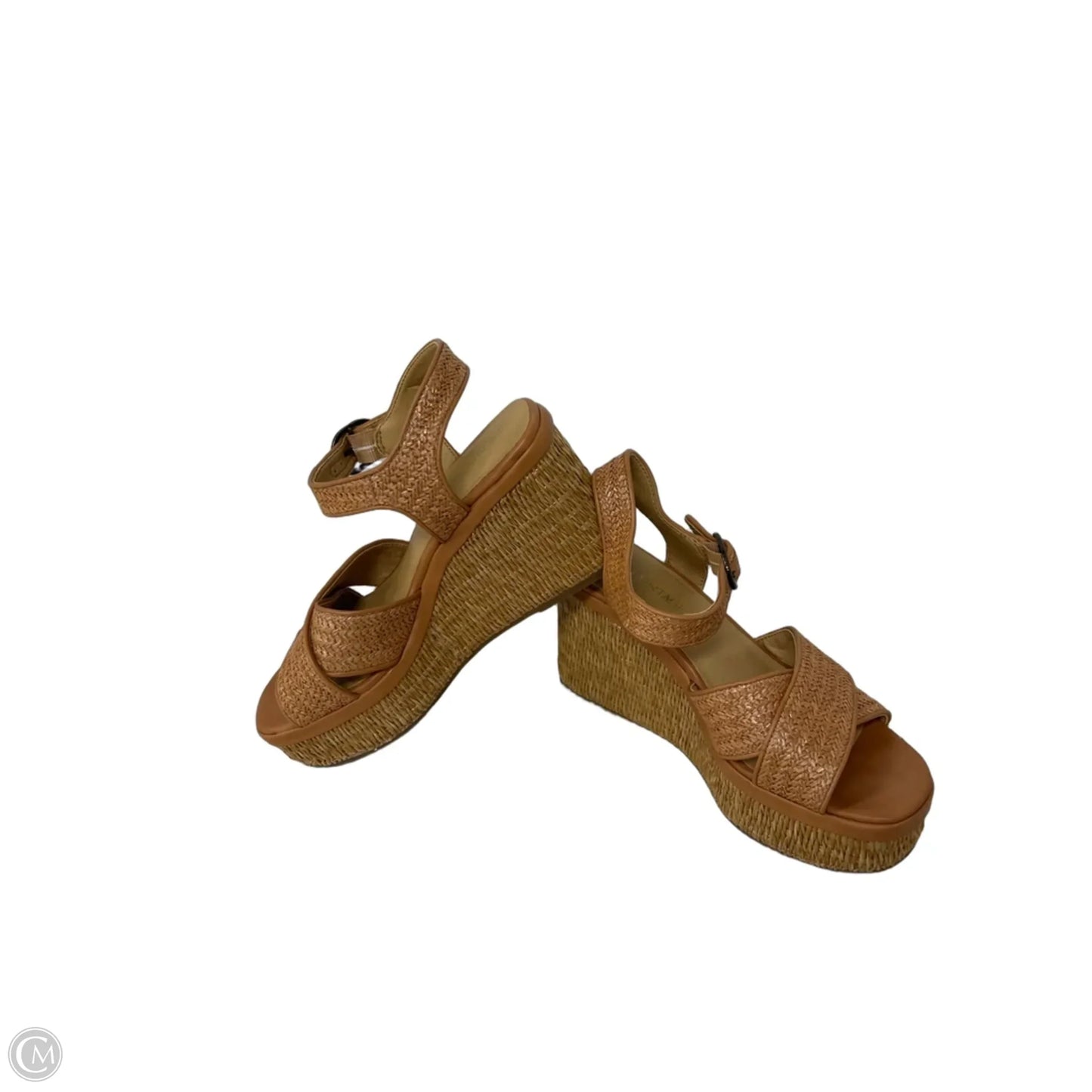 Sandals Heels Wedge By Crown Vintage In Copper, Size: 8.5
