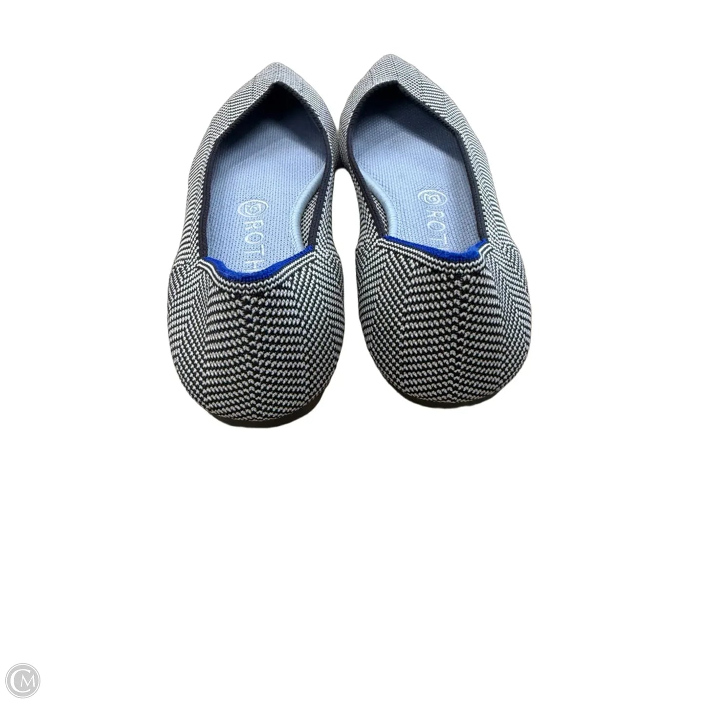 Shoes Flats By Rothys In Black & White, Size: 8