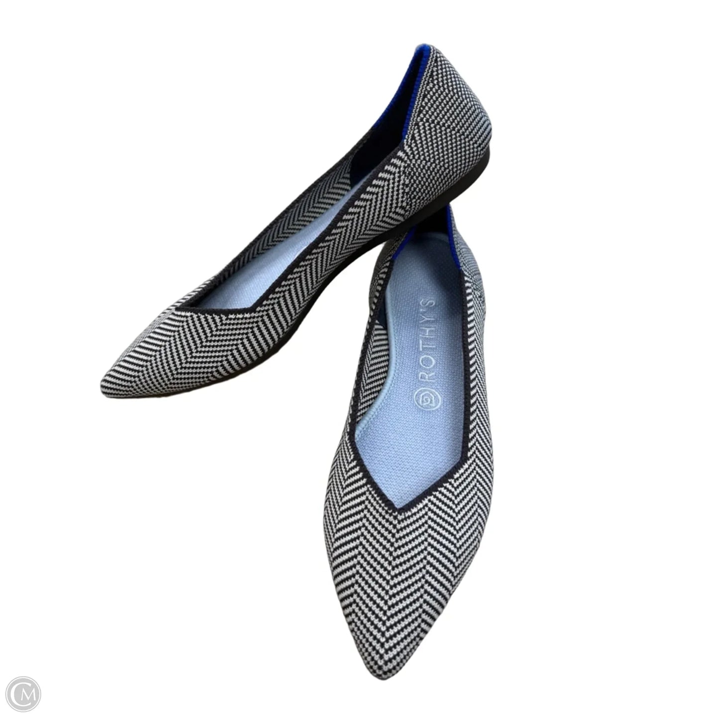 Shoes Flats By Rothys In Black & White, Size: 8