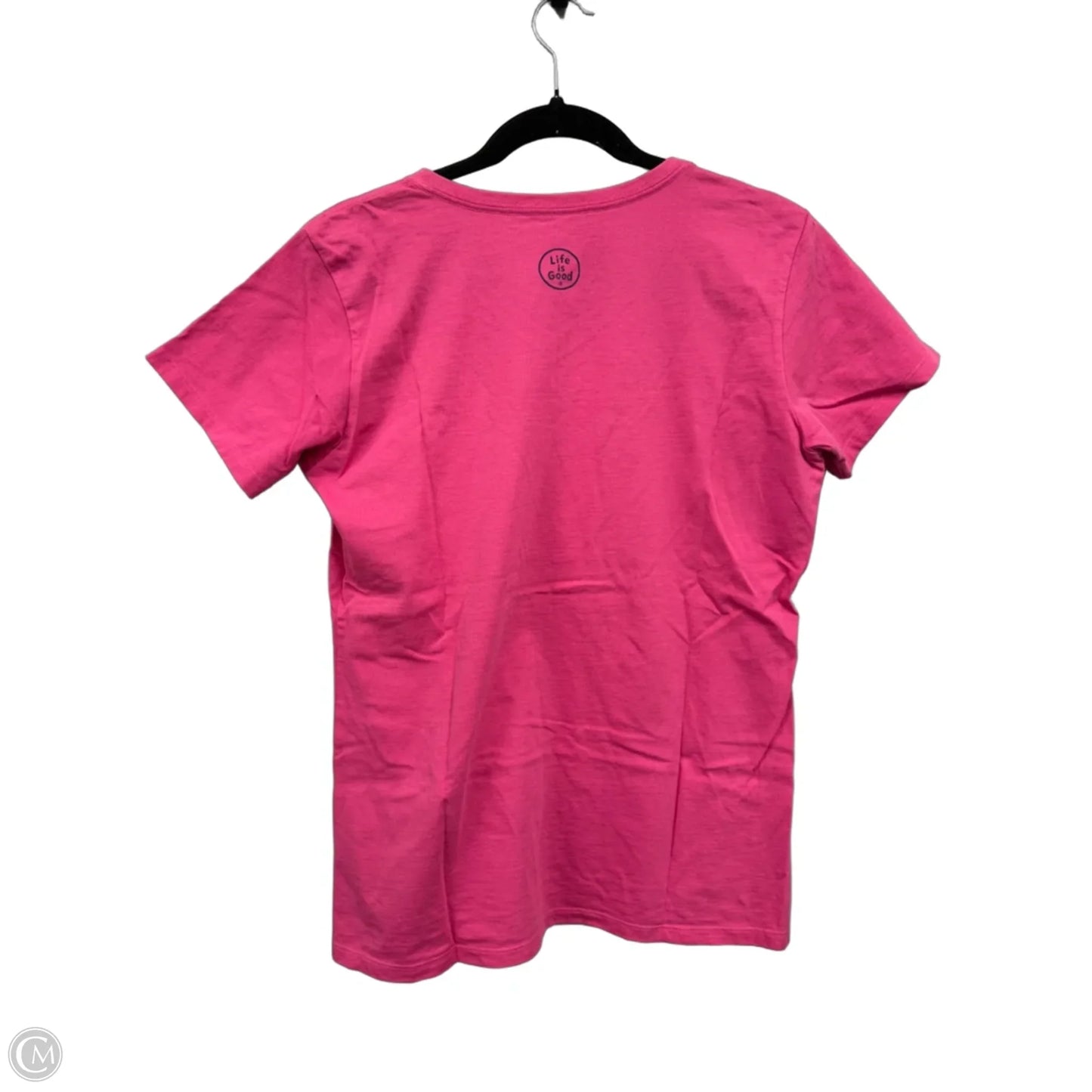 Top Short Sleeve Basic By Life Is Good In Pink, Size: L