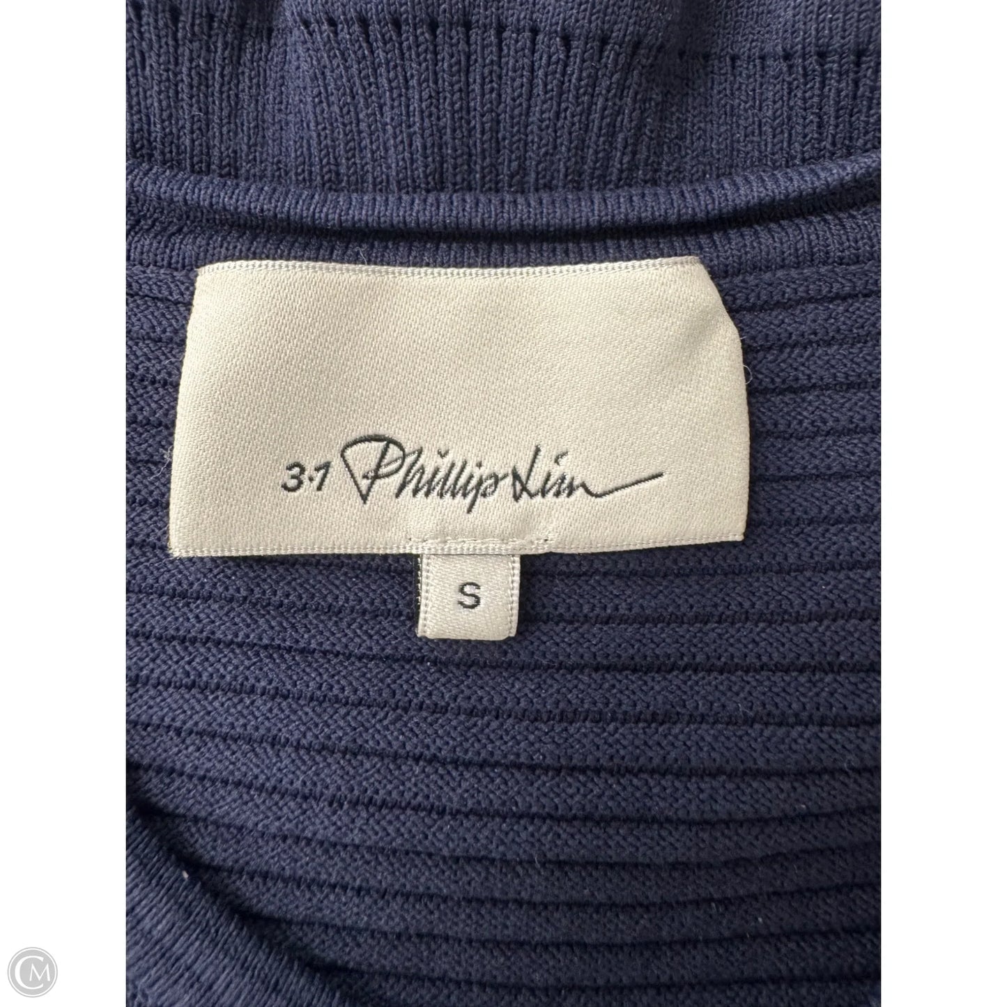 Top Short Sleeve Luxury Designer By 3.1 Phillip Lim In Navy, Size: S