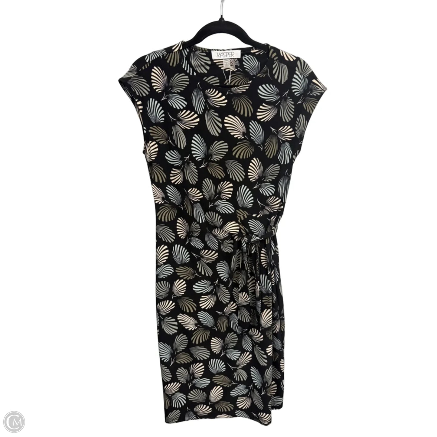 Dress Casual Short By Kasper In Black & Green, Size: S
