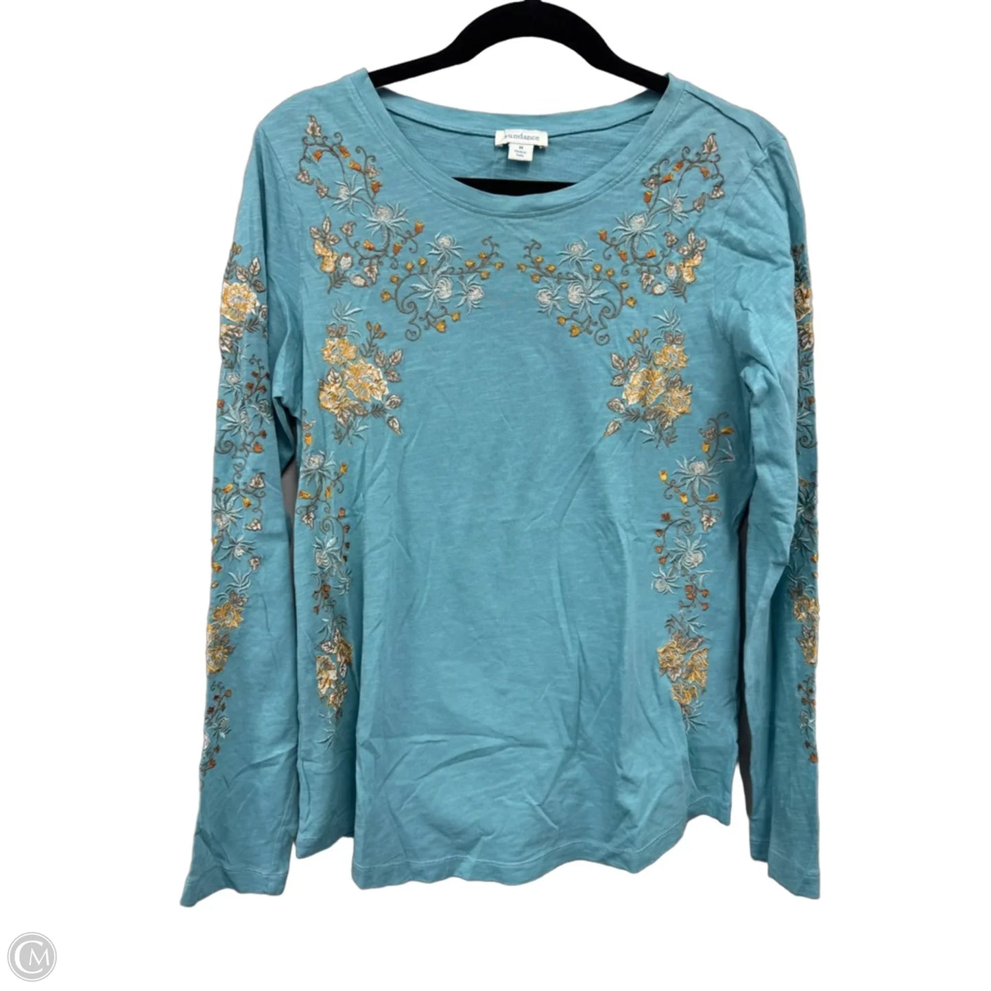 Top Long Sleeve By Sundance In Blue & Orange, Size: M