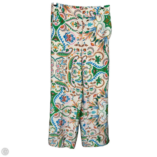 Pants Wide Leg By Rachel Zoe In Green & Orange, Size: S