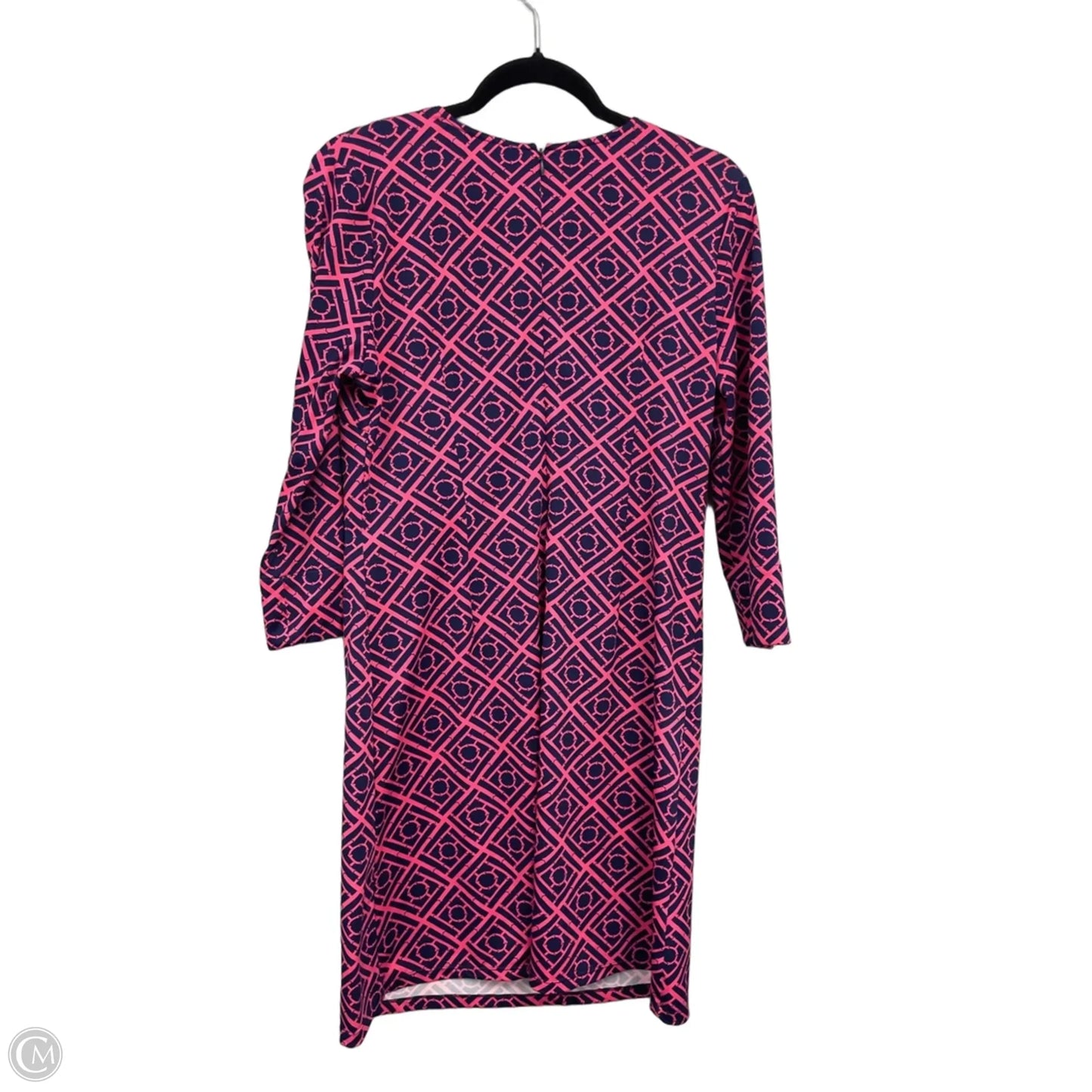 Dress Casual Short By Julie Brown In Blue & Pink, Size: L
