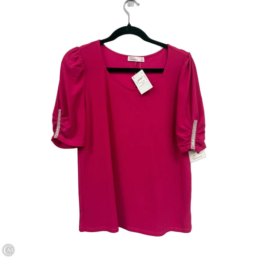 Top Short Sleeve By 89th And Madison In Pink, Size: M