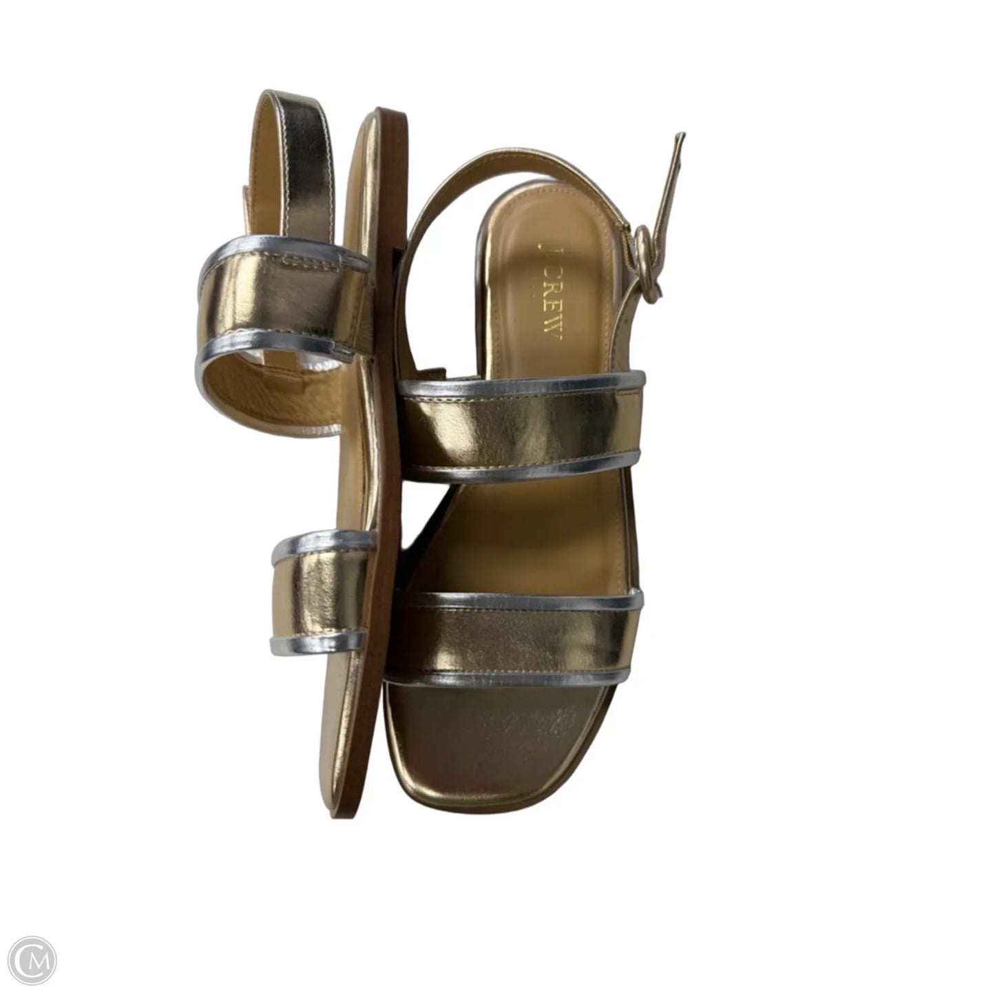 Sandals Flats By J. Crew In Gold, Size: 8