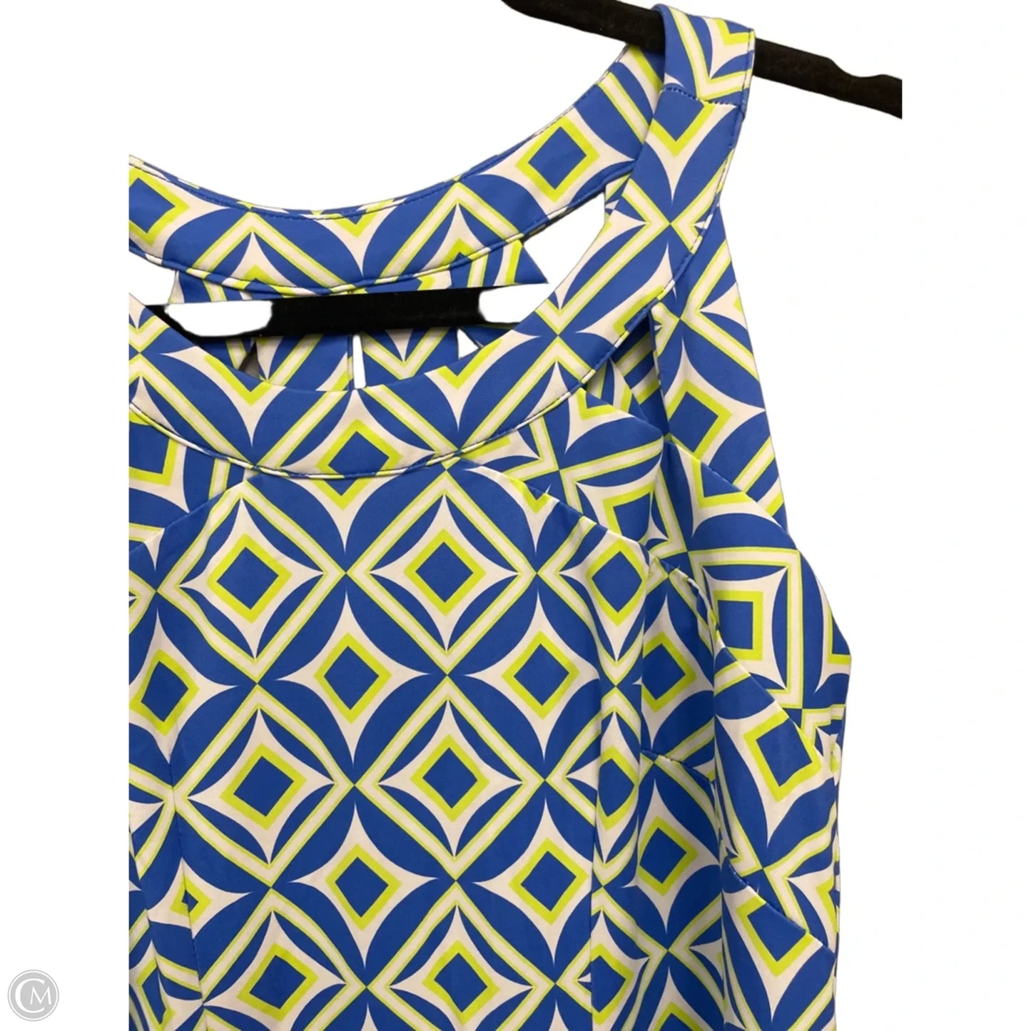 Dress Casual Midi By Lulu B In Blue & Yellow, Size: Xs