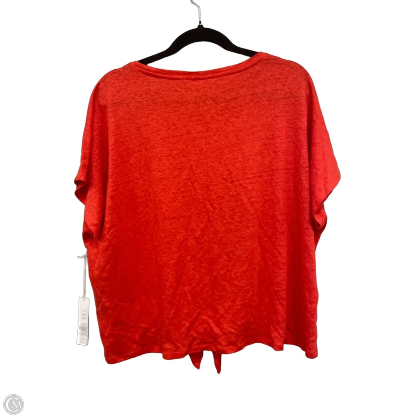 Top Short Sleeve By Chicos In Orange, Size: L