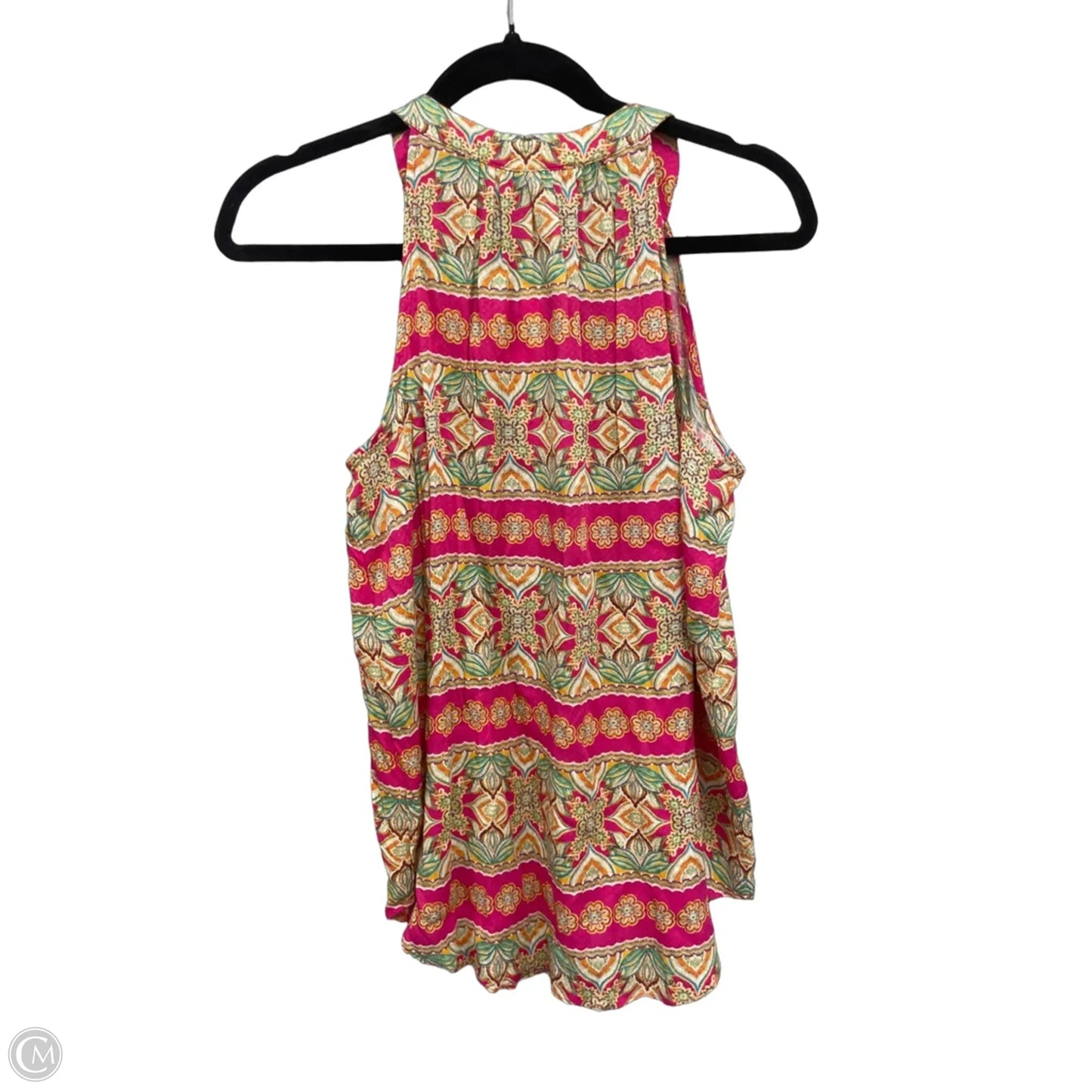 Top Sleeveless By Rose And Olive In Gold & Pink, Size: S
