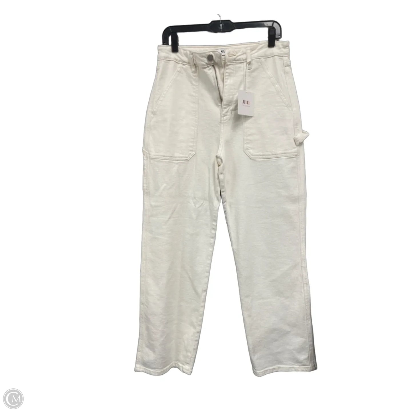 Jeans Wide Leg By Clothes Mentor In Cream, Size: 8