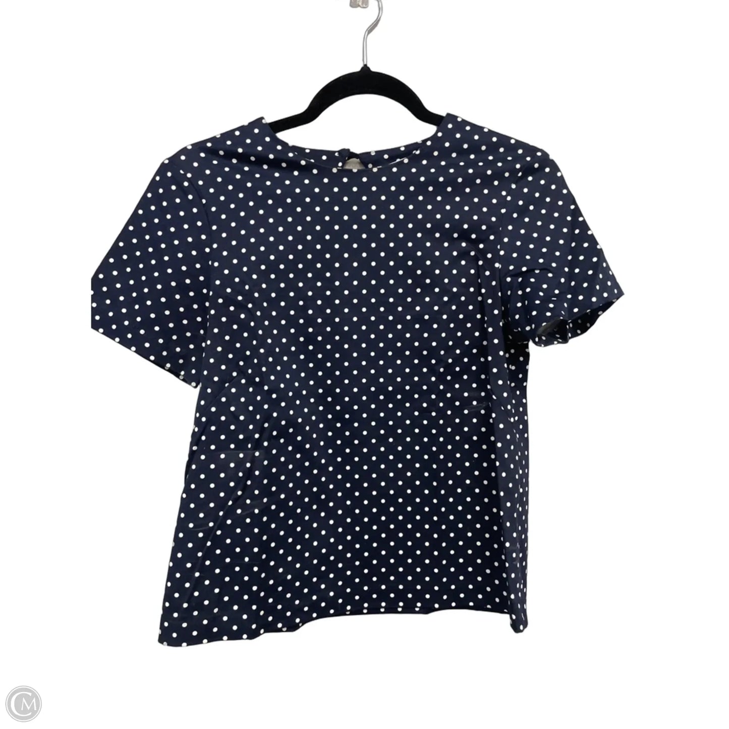 Top Short Sleeve By Draper James In Blue & White, Size: 4