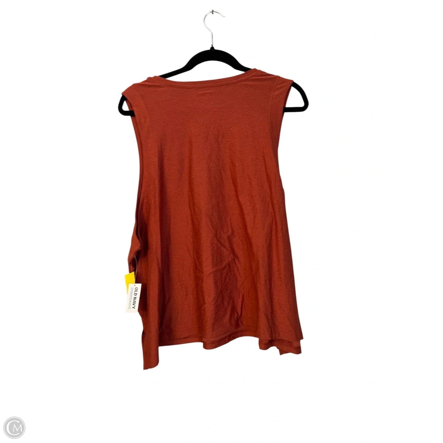 Top Sleeveless By Old Navy In Orange, Size: Xxl