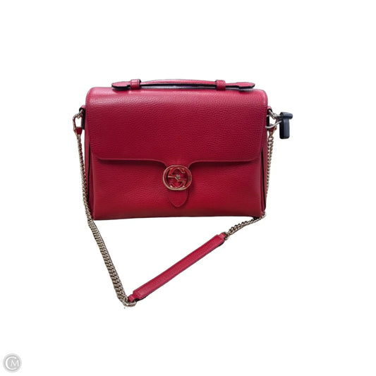 Crossbody Luxury Designer By Gucci, Size: Large