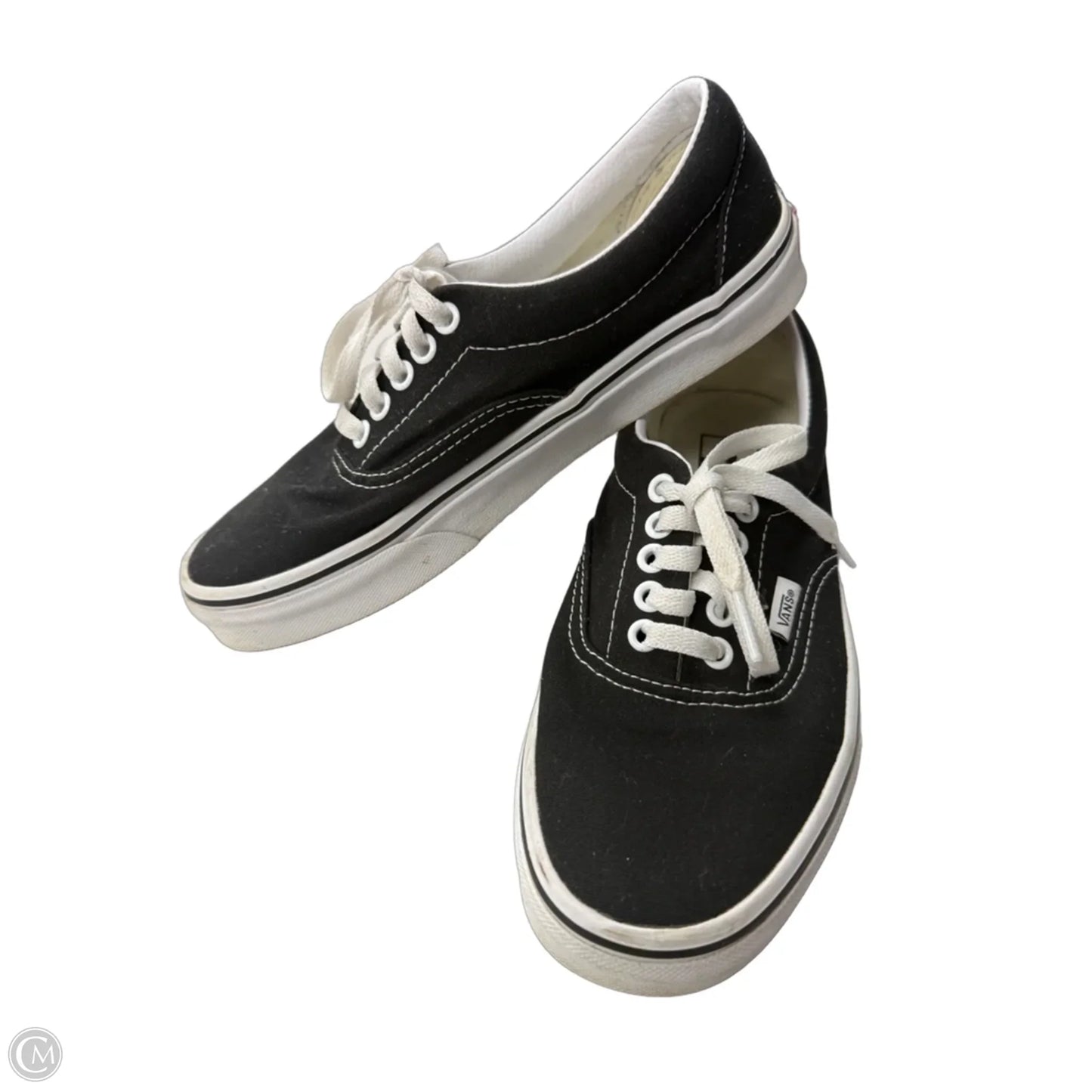 Shoes Sneakers By Vans In Black & White, Size: 8