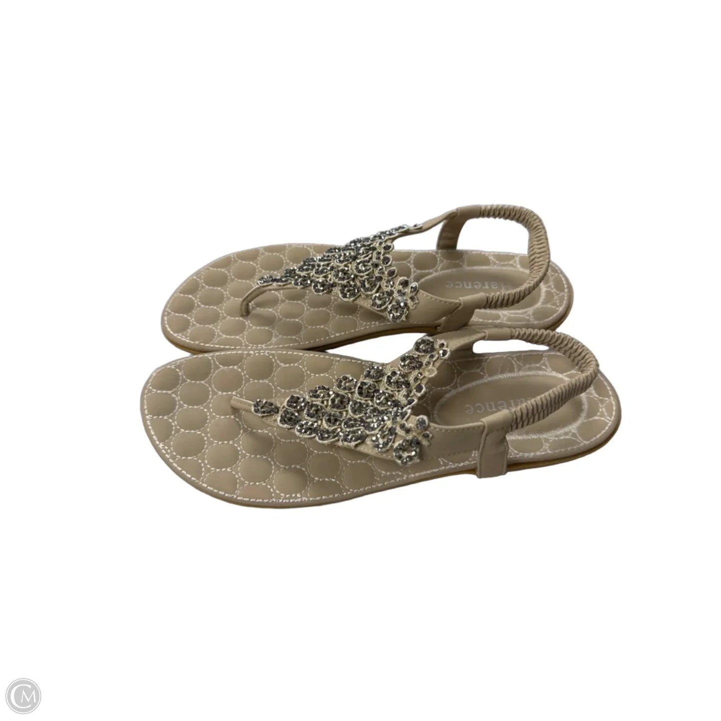 Sandals Flats By Clothes Mentor In Tan, Size: 10
