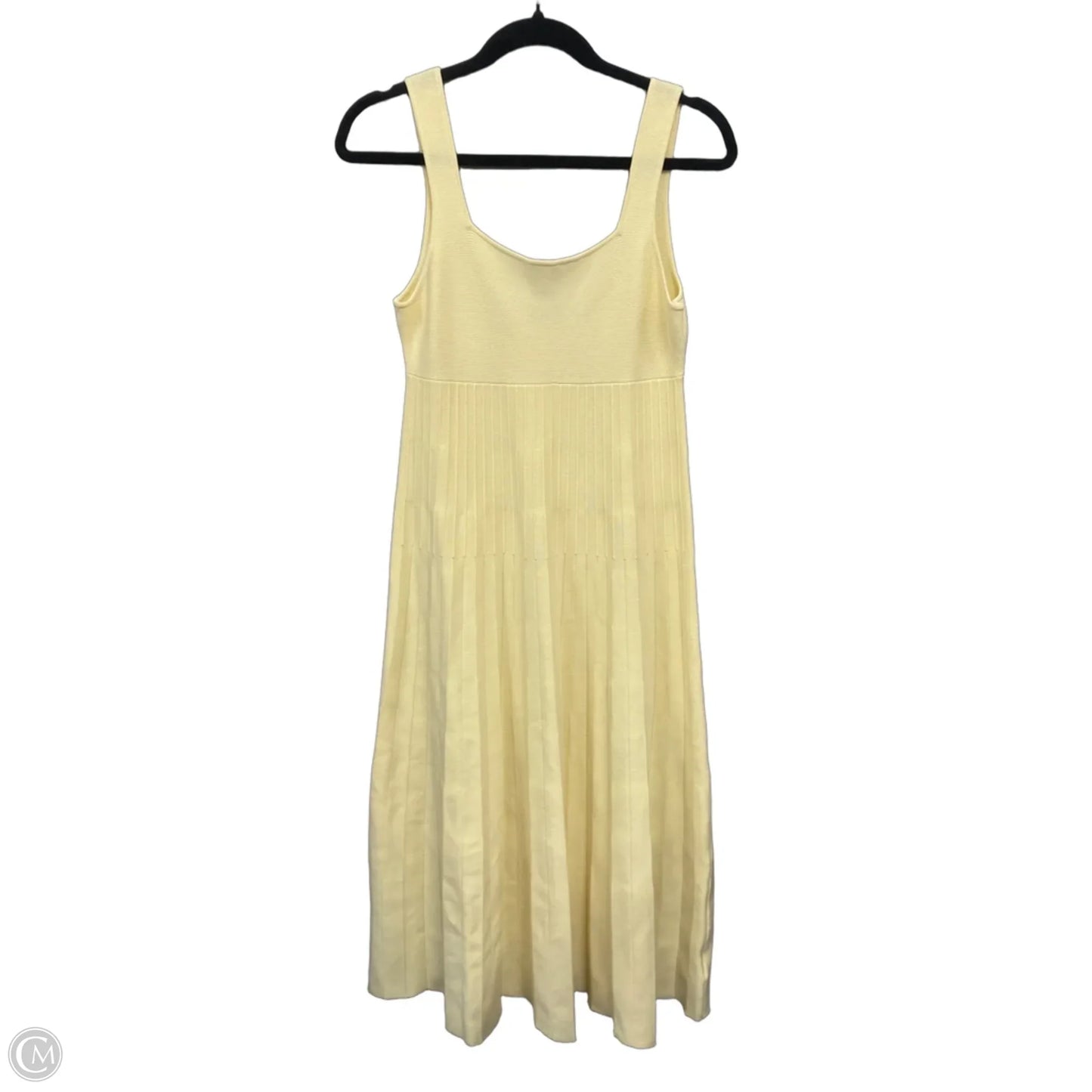 Dress Casual Midi By Commense In Yellow, Size: M