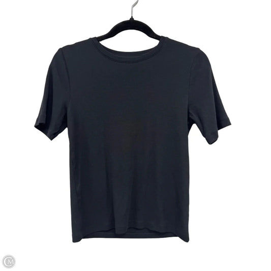Top Short Sleeve Basic By Gap In Black, Size: M