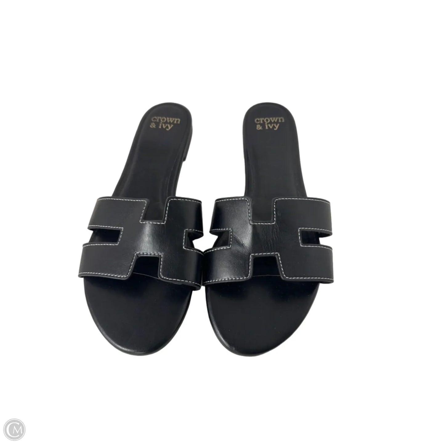 Sandals Flats By Crown And Ivy In Black, Size: 11