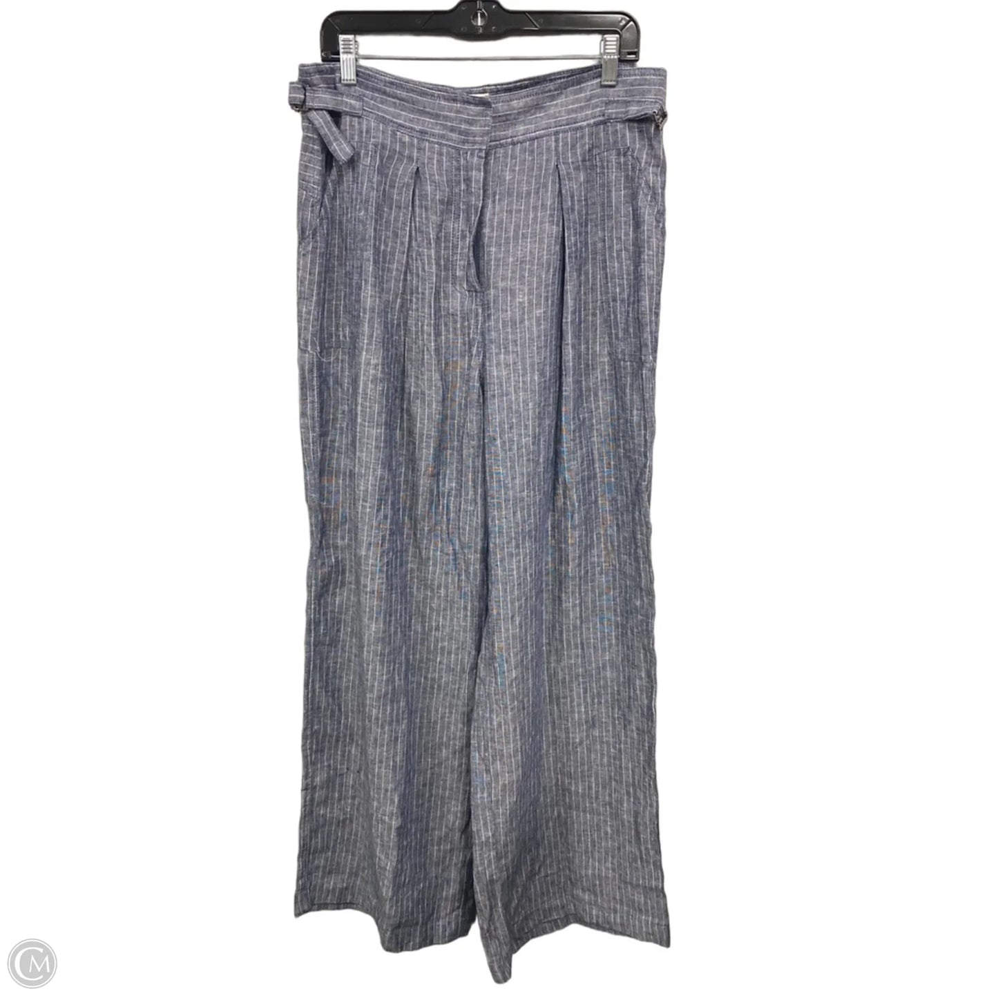 Pants Wide Leg By Max Studio In Blue & White, Size: Xl