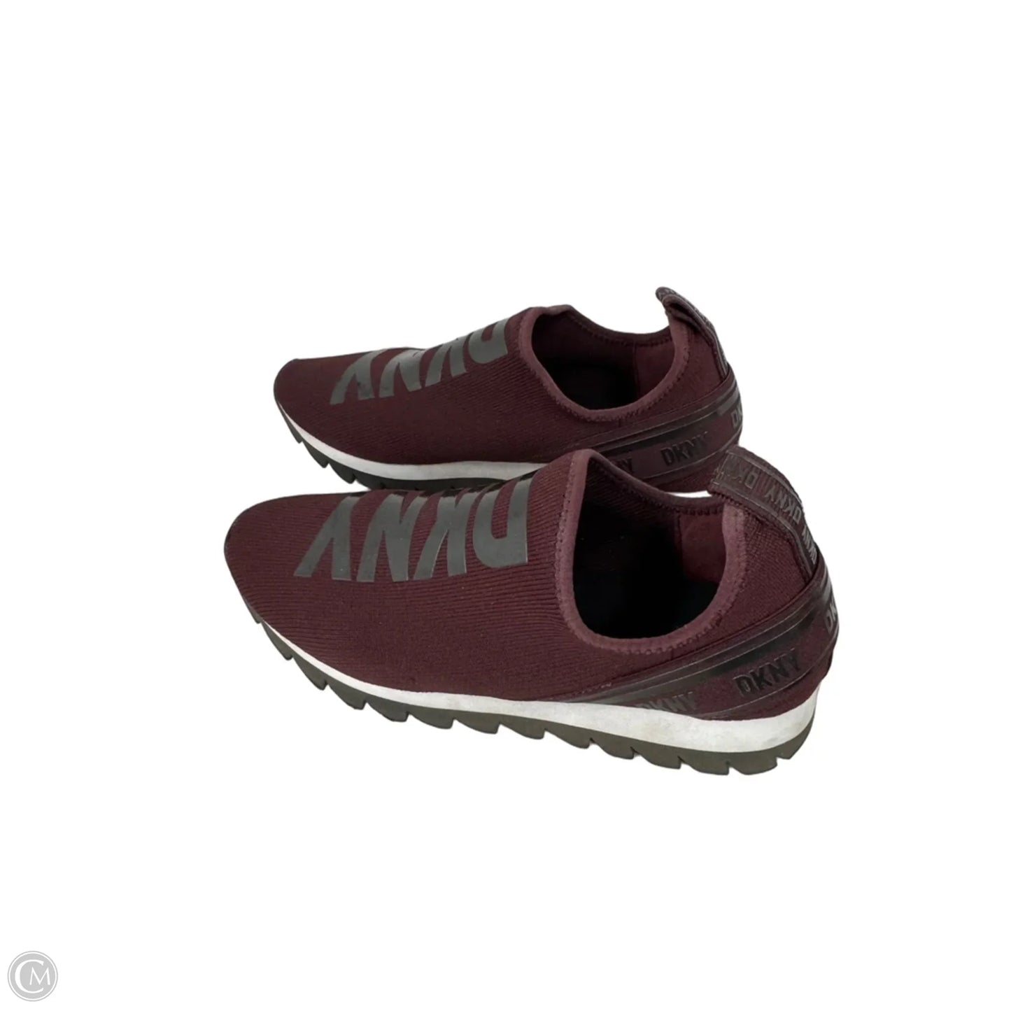 Shoes Sneakers By Dkny In Maroon, Size: 9.5