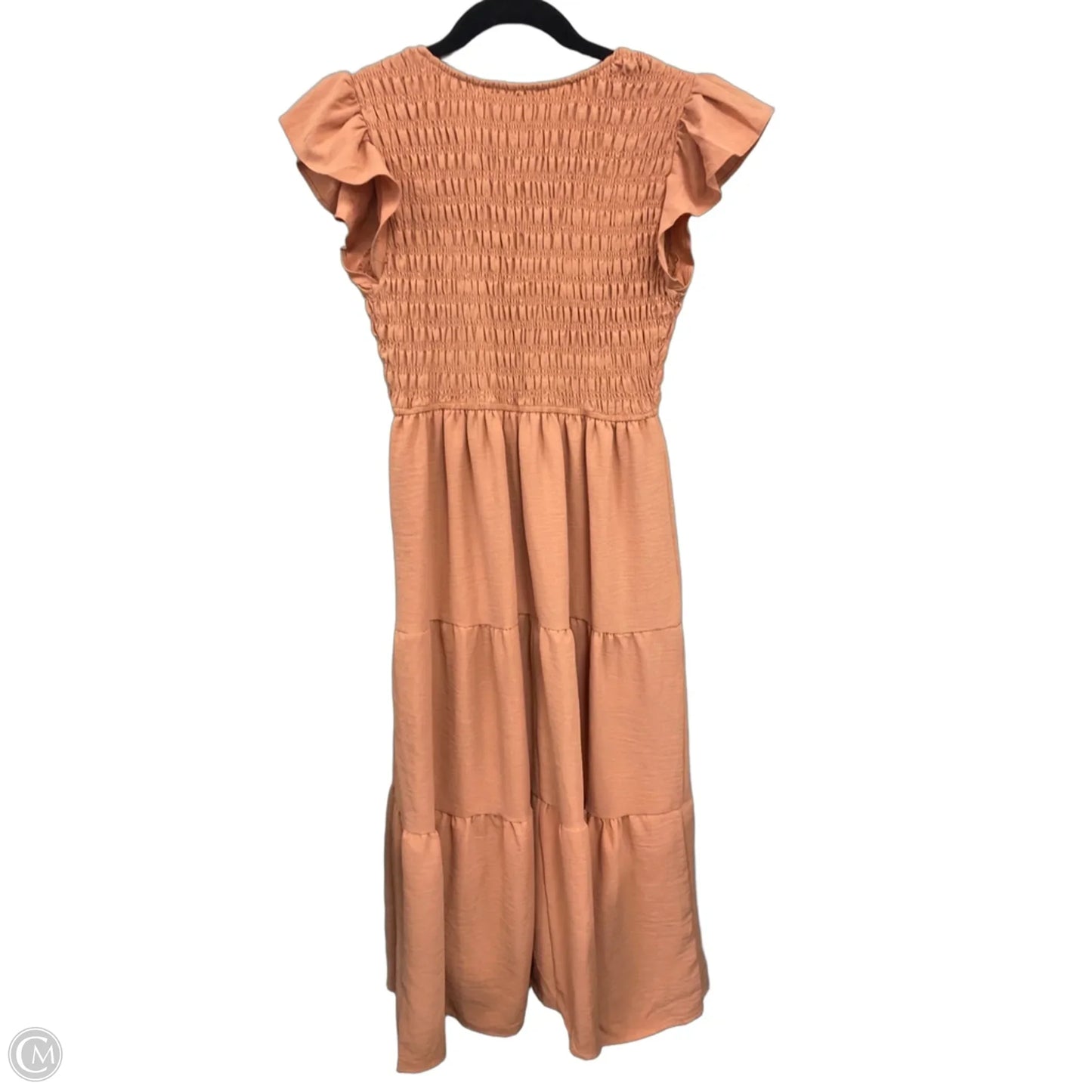 Dress Casual Midi By Blu Pepper In Peach, Size: S