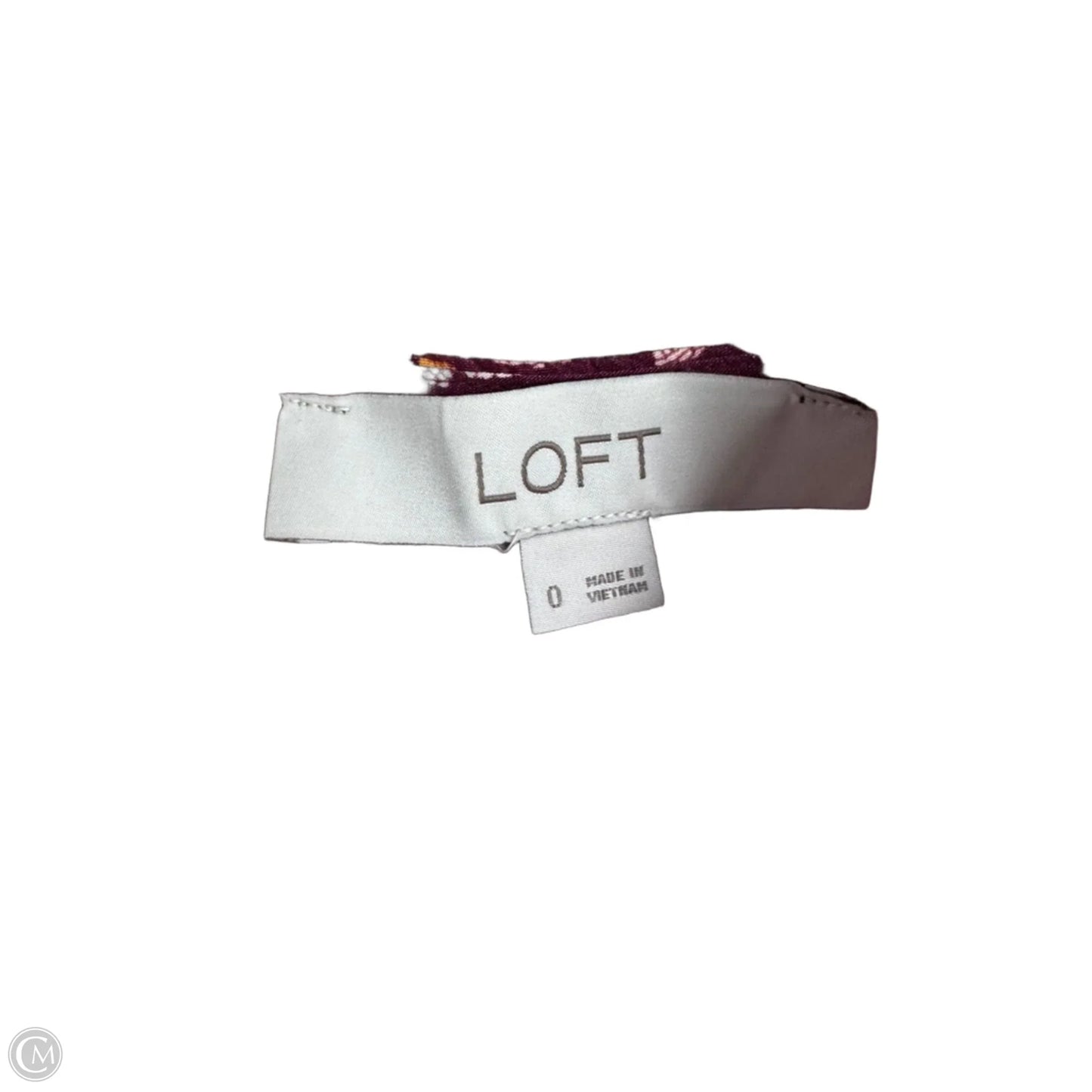 Dress Casual Midi By Loft In Orange & Purple, Size: 0