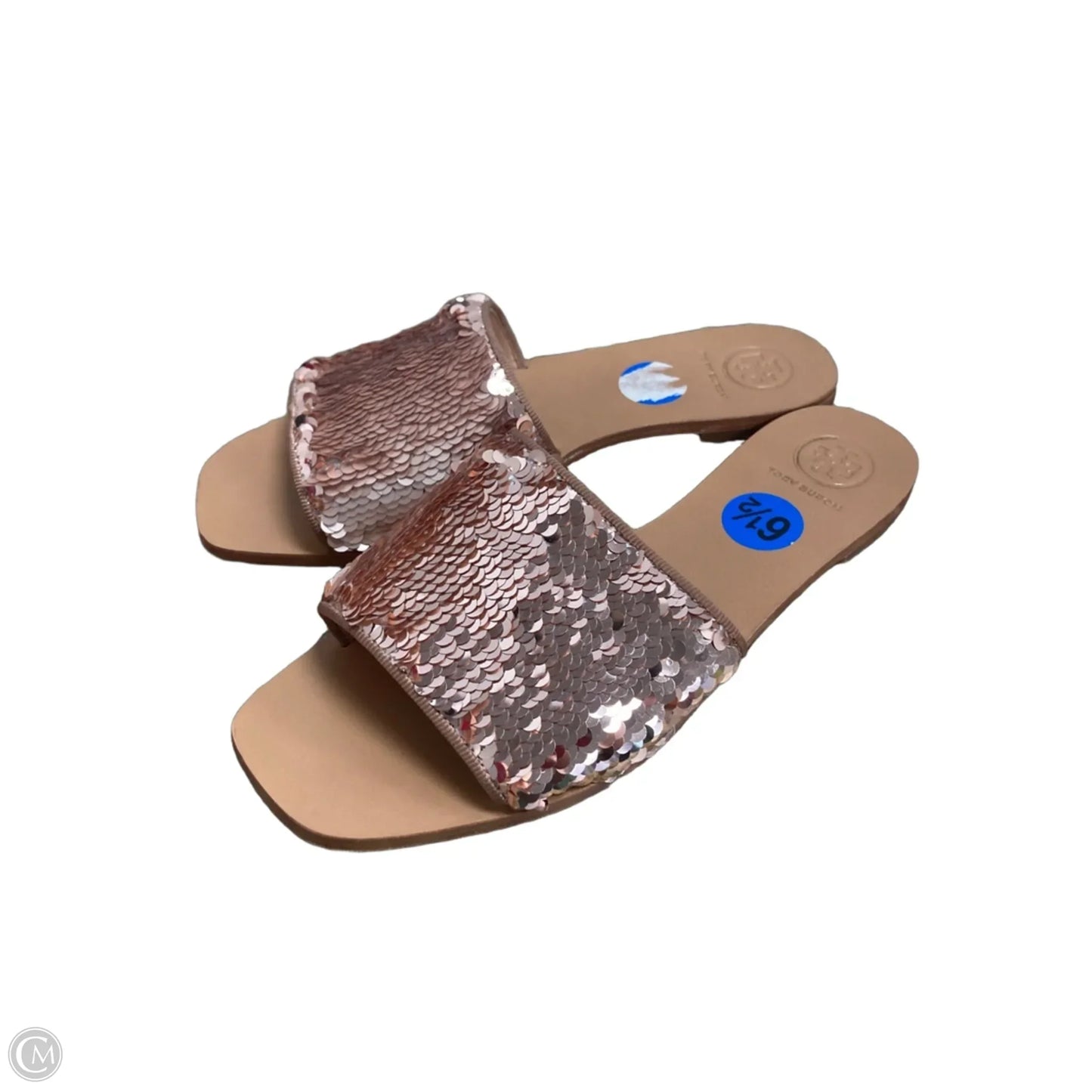 Sandals Designer By Tory Burch In Rose Gold, Size: 6.5
